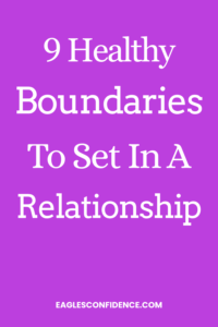 Healthy boundaries to set n a relationship