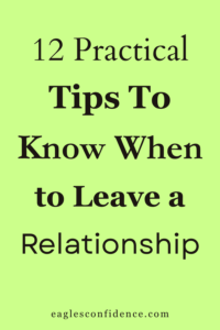 When to Leave a Relationship