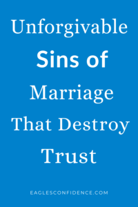 Unforgivable sins of marriage